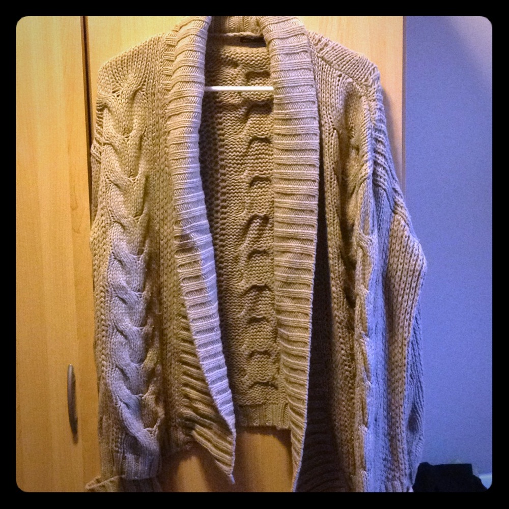 Tan knit sweater